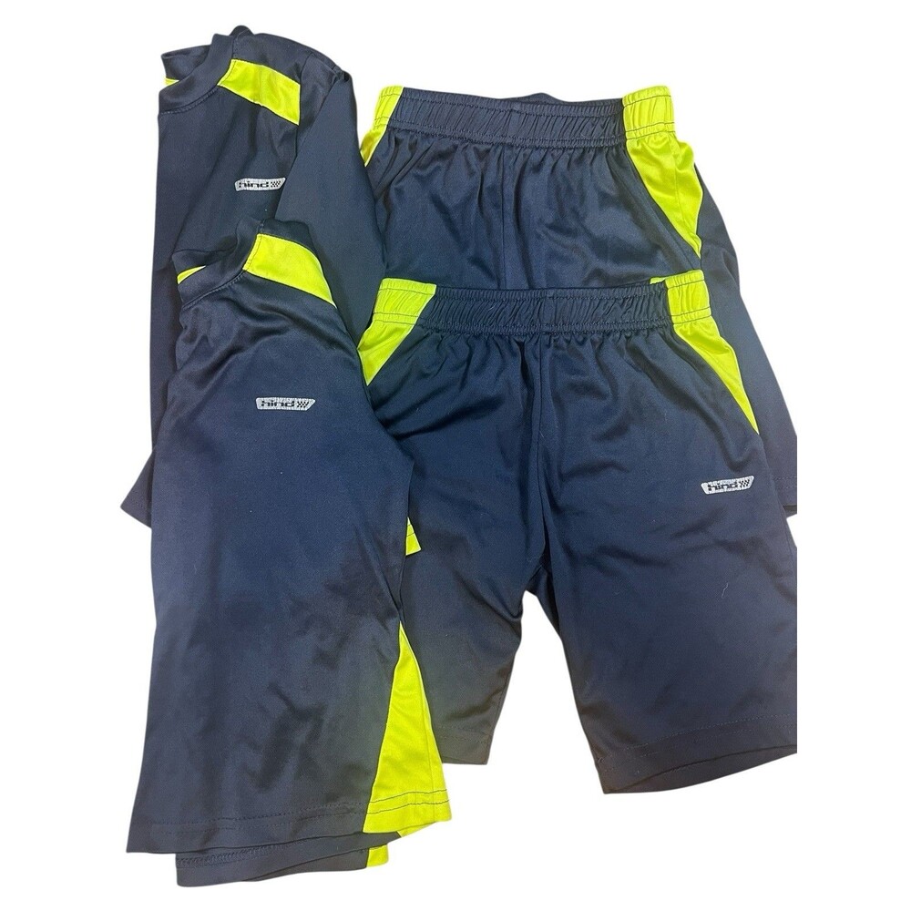 Boys Long Sleeve Shirt & Shorts Lot Size 7 - HIND Performance Quick Dry Athletic